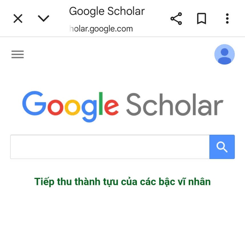 Google Scholar nghiên cứu